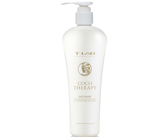 Маска для відновлення та віталізації волоссяT-Lab Professional Coco Therapy Duo Mask, 300 ml, фото 