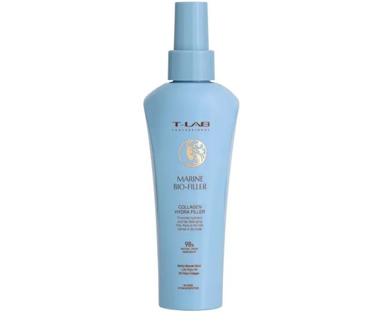 Спрей для волос с гидролизованным коллагеном T-Lab Professional Marine Bio-Filler Hydra Filler, 150 ml