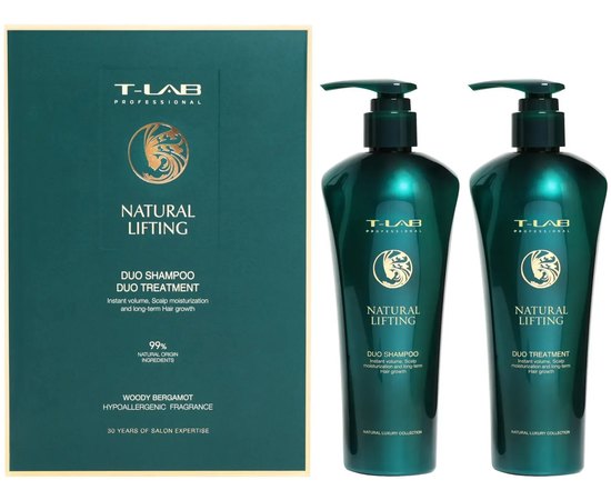 Набір T-Lab Professional Natural Lifting Duo Shampoo and Duo Treatment, фото 