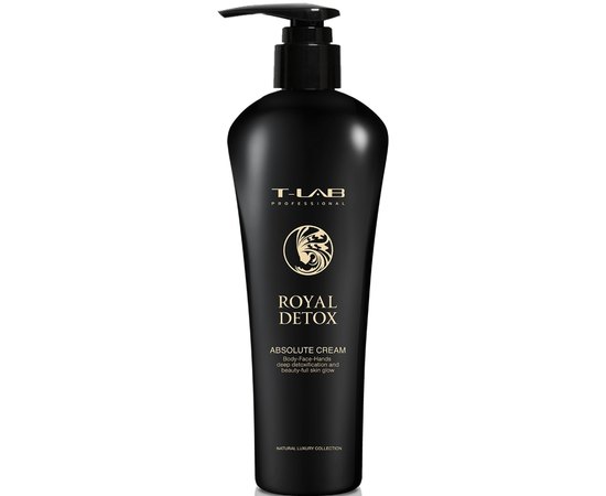 Крем для абсолютной детоксикации лица рук и тела T-Lab Professional Royal Detox Absolute Cream, 300 ml
