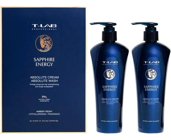 Набір T-Lab Professional Sapphire Energy Duo Shampoo and Duo Treatment Set, фото 