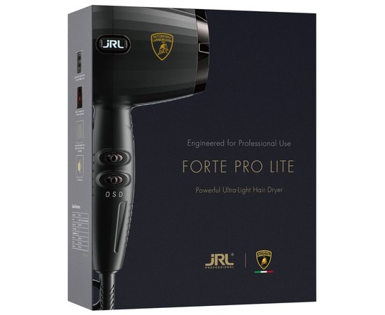 Профессиональный фен JRL x Lamborghini Forte Pro Lite 2020L Dryer, 2400 W, изображение 7 Профессиональный фен JRL x Lamborghini Forte Pro Lite 2020L Dryer, 2400 W, изображение 7