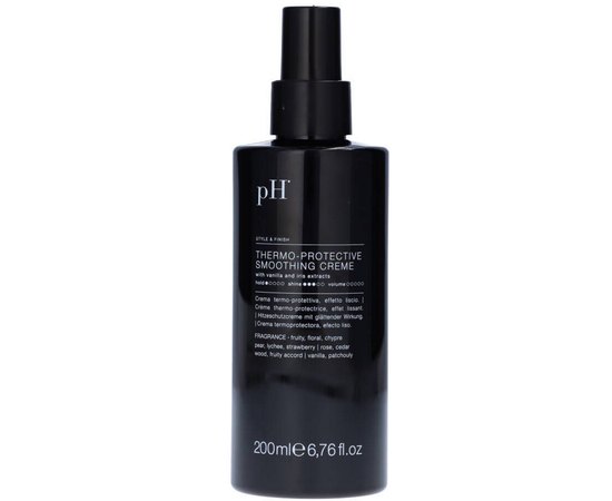 Термозащитный крем для гладкости волос pH Flower Thermo-Protective Smoothing Creme, 200 ml