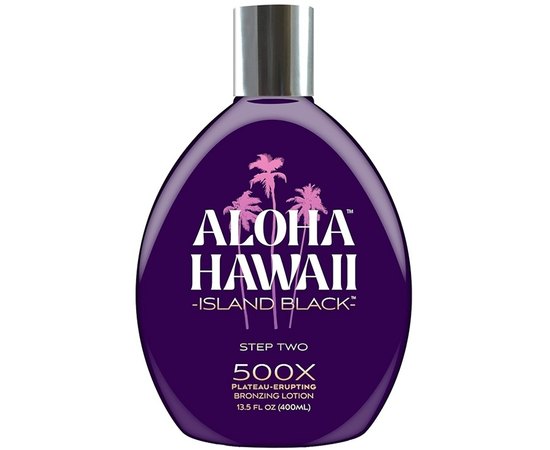 Крем для солярію для екстра темної засмаги Brown Sugar Aloha Hawaii Island Black 500X, 400 ml, фото  Крем для солярію для екстра темної засмаги Brown Sugar Aloha Hawaii Island Black 500X, 400 ml, фото