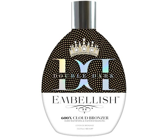 Крем для солярію для неймовірної темної засмаги Brown Sugar Double Dark Embellish 600X Cloud Bronzer, 400 ml, фото  Крем для солярію для неймовірної темної засмаги Brown Sugar Double Dark Embellish 600X Cloud Bronzer, 400 ml, фото