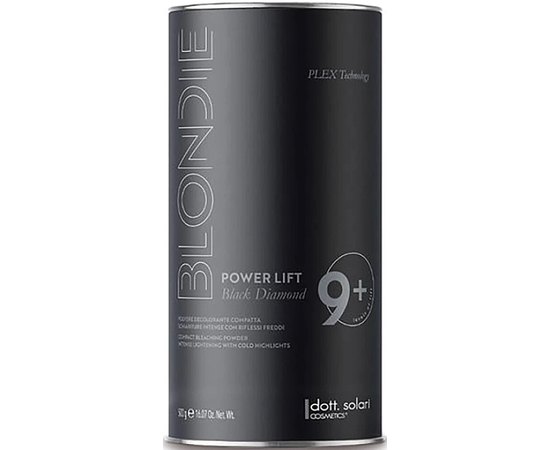 Осветляющая пудра до 9+ тонов Dott. Solari Blondie Power Lift Black Diamond 9+, 500g