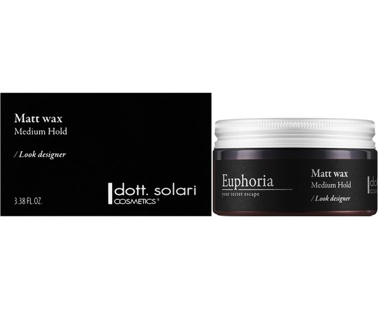 Віск для укладання волосся з матовим ефектом Dott. Solari Euphoria Matt Wax, 100 ml, фото 