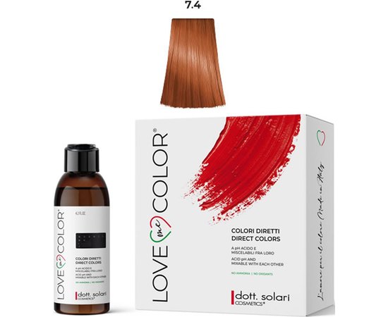 Краска прямого окрашивания Dott. Solari Love Me Color Direct Coloring, 125ml, изображение 3