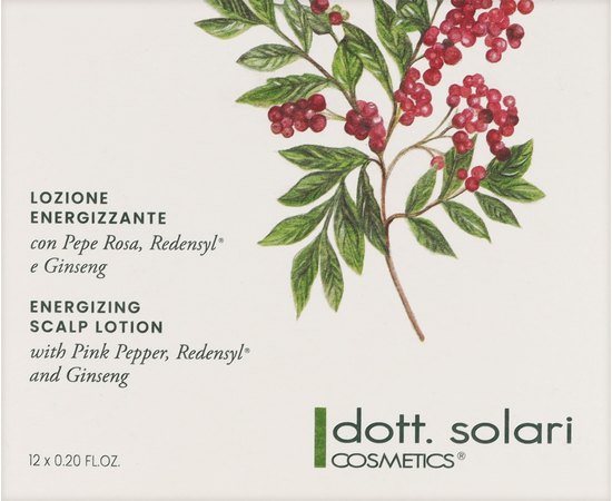 Лосьйон для волосся Dott. Solari Phitocomplex Energizing Scalp Lotion, 12*6 ml, фото 