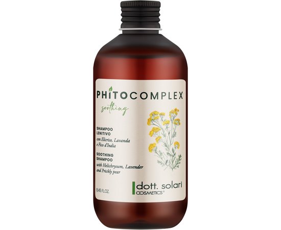 Заспокійливий шампунь Dott. Solari Phitocomplex Soothing Shampoo, фото 