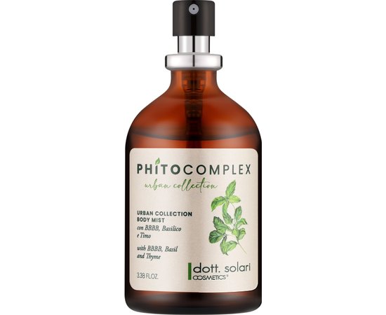 Спрей-вуаль для тіла Dott. Solari Phitocomplex Urban Collection Body Mist, 100 ml, фото 