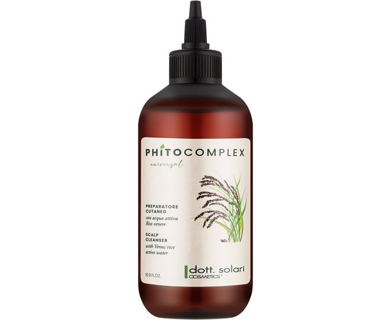 Засіб для очищення шкіри голови Dott. Solari Phitoсomplex Universal Scalp Cleanser, 500 ml, фото 