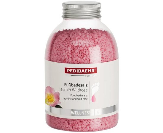 Соль для ванн с экстрактом жасмина и дикой розы PediBaehr, 575 g