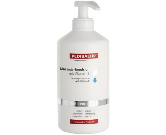 Массажная эмульсия с Витамином Е для ног PediBaehr Massage Emulsion, 500 ml