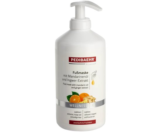 SPA -маска для стоп с экстрактом имбиря и мандариновым маслом PediBaehr, 500 ml