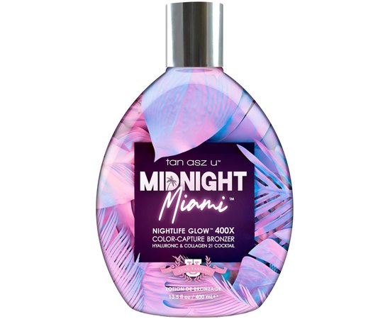 Крем для солярію для гламурної темної засмаги Tan Asz U Midnight Miami 400X, 400 ml, фото 