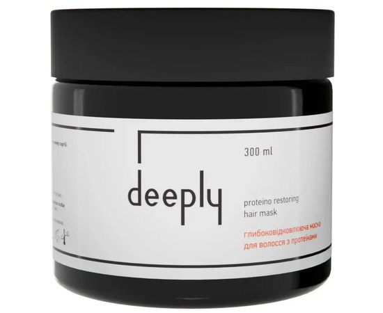 Глубоковосстанавливающая маска для волос с протеинами deeply Protein Restoring Hair Mask, 300 ml