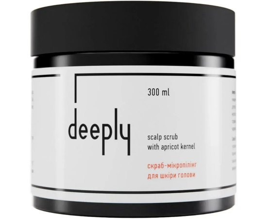 Скраб для шкіри голови deeply Scalp Scrub With Apricot Kernel, 300 ml, фото 