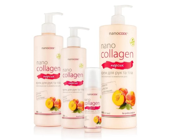Крем для рук и тела с коллагеном Персик NanoCode, изображение 3