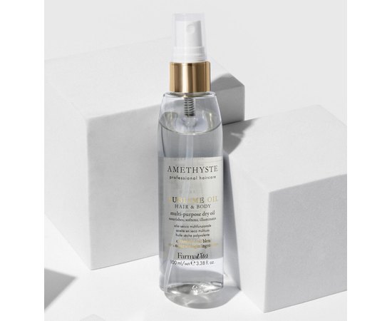 Сухое мультифункциональное масло для волос и тела Farmavita Amethyste Curl Sublime Oil Hair&Body Multi-Purpose Dry Oil, 100 ml, изображение 2