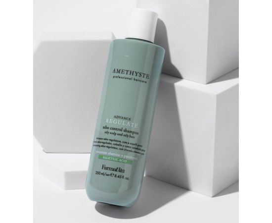 Шампунь для контролю жирності шкіри голови та волосся Farmavita Amethyste Advance Regulate Sebo Control Shampoo, 250 ml, фото _ab__is.image_number.default