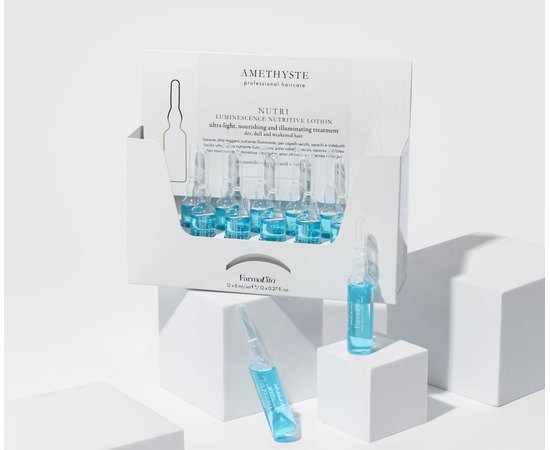 Лосьйон для живлення і блиску для сухого, тьмяного та ослабленого волосся Farmavita Amethyste Nutri Luminescence Nutritive Lotion, 12x8 ml, фото _ab__is.image_number.default