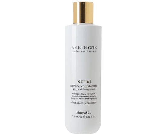 Шампунь для відновлення та живлення волосся Farmavita Amethyste Nutri Nutritive Repair Shampoo, фото  Шампунь для відновлення та живлення волосся Farmavita Amethyste Nutri Nutritive Repair Shampoo, фото