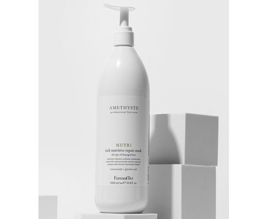 Маска для відновлення та живлення всіх типів пошкодженого волосся Farmavita Amethyste Nutri Rich Nutritive Repair Mask, фото _ab__is.image_number.default