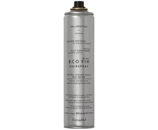 Рідкий лак сильної фіксації без газу FarmaVita HD Life Style Eco Fix No Gas, 300 ml, фото 