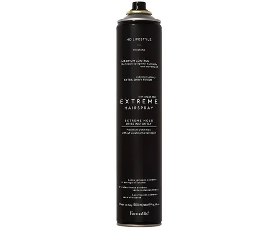 Лак для волосся екстрасильної фіксації Farmavita HD Life Style Hair Spray Extreme, 500 ml, фото 