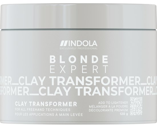 Глиняный трансформер для добавления в пудру Indola Blonde Expert Clay Transformer, 120 g