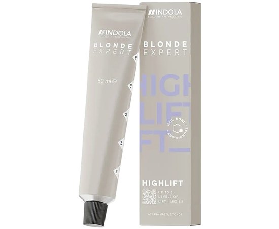 Краска для волос до 5 уровней осветления Indola Blonde Expert Highlift, 60 ml