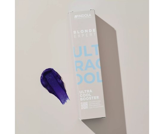 Добавка до фарби для забезпечення додаткової нейтралізації небажаної жовтизни волосся Indola Blonde Expert Ultra Cool Booster, 60 ml, фото _ab__is.image_number.default