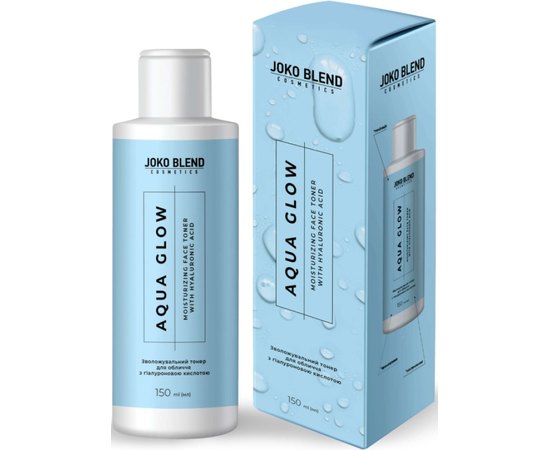 Зволожувальний тонер для обличчя з гіалуроновою кислотою Joko Blend Aqua Glow Face Toner, 150 ml, фото _ab__is.image_number.default Зволожувальний тонер для обличчя з гіалуроновою кислотою Joko Blend Aqua Glow Face Toner, 150 ml, фото _ab__is.image_number.default