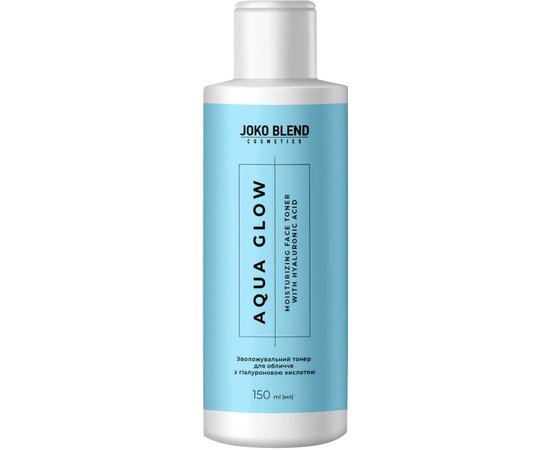 Зволожувальний тонер для обличчя з гіалуроновою кислотою Joko Blend Aqua Glow Face Toner, 150 ml, фото  Зволожувальний тонер для обличчя з гіалуроновою кислотою Joko Blend Aqua Glow Face Toner, 150 ml, фото