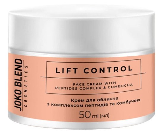 Крем для обличчя з комплексом пептидів та комбучею Joko Blend Lift Control Face Cream, 50 ml, фото  Крем для обличчя з комплексом пептидів та комбучею Joko Blend Lift Control Face Cream, 50 ml, фото