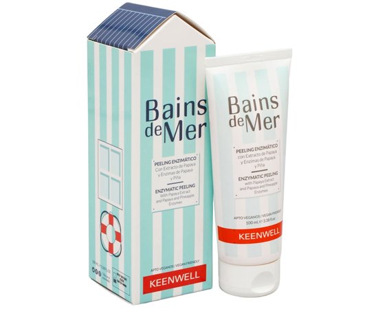 Ензимний пілінг з ензимом папайї та ананасу Keenwell Bains de Mer Enzymatic Peeling, 100 ml, фото _ab__is.image_number.default Ензимний пілінг з ензимом папайї та ананасу Keenwell Bains de Mer Enzymatic Peeling, 100 ml, фото _ab__is.image_number.default