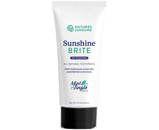 Зубная паста с экстрактом листьев зеленого чая NSP Sunshine Brite with green tea leaf extract, 100 g
