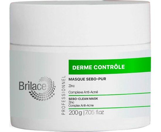 Маска очищуюча Brilace Derme Сontrole Masque Sebo-Pur, 200 ml, фото 