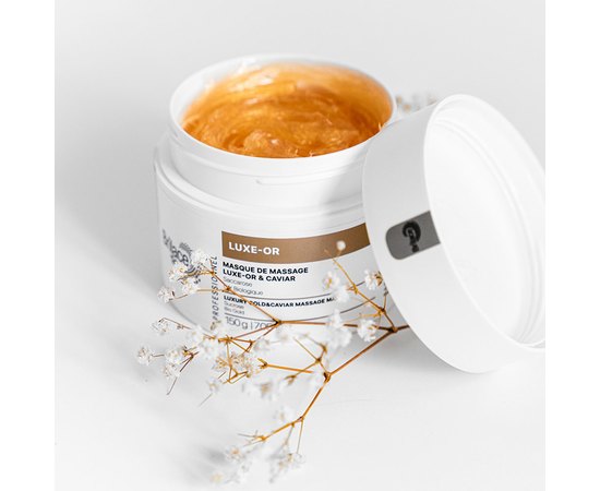 Массажная маска с золотом и икрой Brilace Luxury Gold & Caviar Massage Mask, 200 g, изображение 2