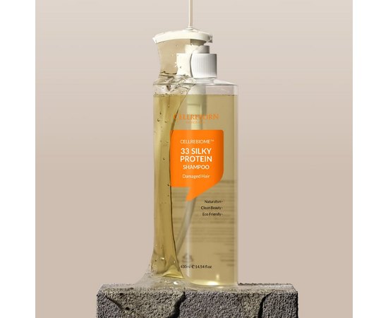 Шампунь для глибокого відновлення з комплексом з 33 протеїнів Cellreborn Cellrebiome 33 Silky Protein Shampoo, 430 ml, фото _ab__is.image_number.default