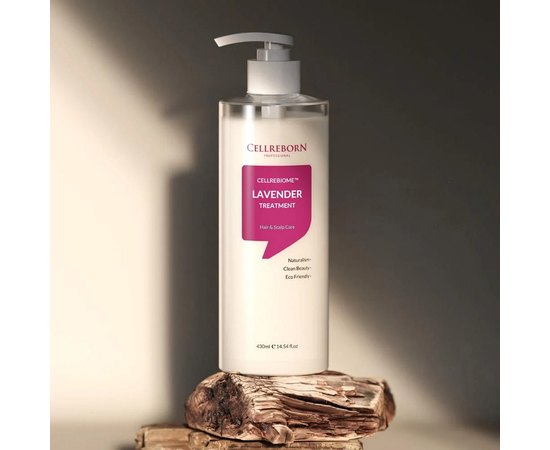 Питательная маска для восстановления волос с лавандой Cellreborn Cellrebiome Lavender Treament, 430 ml, изображение 3