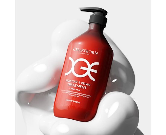Увлажняющая маска для поврежденных волос с протеиновым комплексом CGE Cellreborn Moisture Repair CGE Treatment, 1000 ml, изображение 2