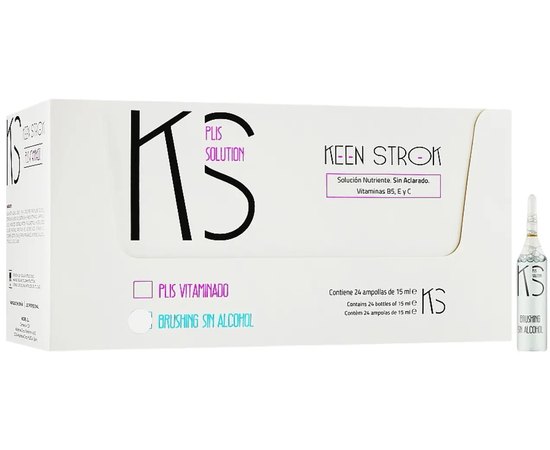 Лосьйон для сухого та пошкодженного волосся (без спирту) Keen Strok Brushing Alcohol Free, 24*15 ml