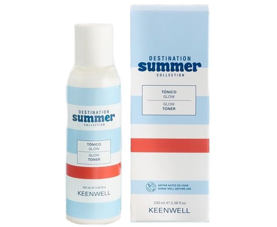 Тонік з натуральними AHA-кислотами для сяяння шкіри Keenwell Destination Summer Glow Toner, 100 ml, фото 