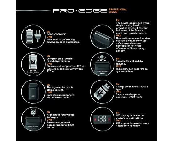 Професійна електробритва Sway Shaver Edge Pro 115 5290, фото _ab__is.image_number.default