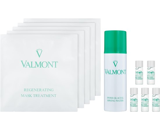Набір відновлювальних колагенових масок для обличчя Valmont Intensive Care Regenerating Mask Treatment, фото _ab__is.image_number.default