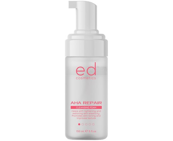 Пінка для вмивання з АНА-кислотами ED Cosmetics AHA Repair Cleansing Foam, 150 ml, фото 