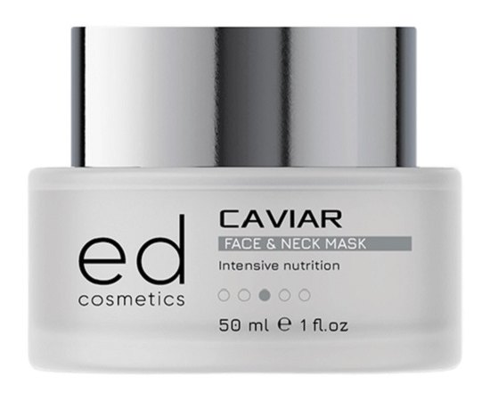 Маска для обличчя та шиї з екстрактом чорної ікри ED Cosmetics Caviar Face & Neck Mask, 50 ml, фото 