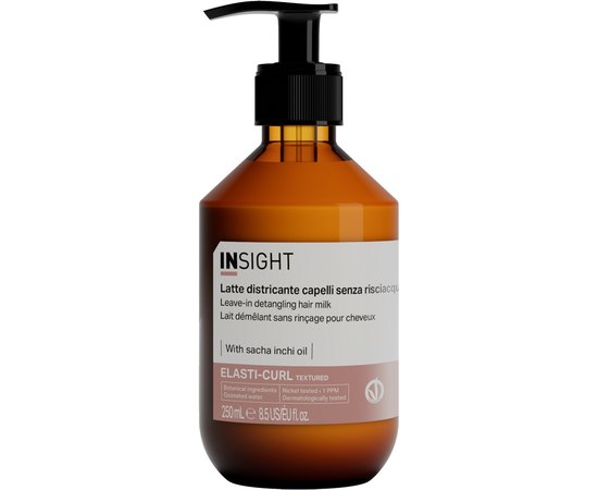 Молочко для розчісування кучерявого волосся Insight Elasti-Curl Textured Leave-In Detangling Hair Milk, 250 ml, фото 